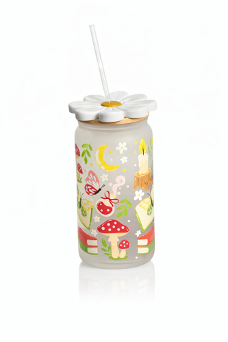 whimsical bookish forest kubek